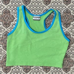 Racer back crop tank top